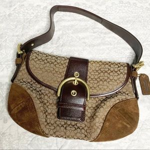 Small Authentic Brown COACH Hobo Bag